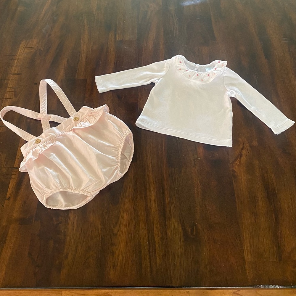 Edgehill Collection Pink Bubble and Top Baby Girls Matching Set